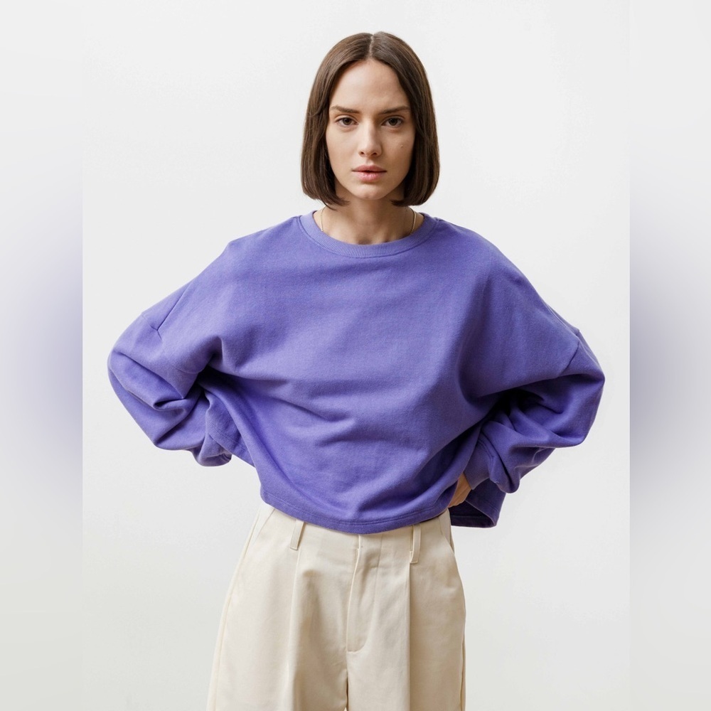 NWT PRIORY Summer Crew in Dark Lavender Size​​​